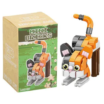 Kreativni set mini kockica šareno mače 
