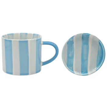 Šolja sa tanjirićem BLUE&LIGHT BLUE 