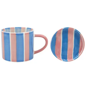 Šolja sa tanjirićem BLUE&PINK 