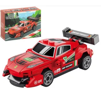 Kreativni set mini kockica CRVENI AUTO 