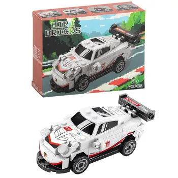 Kreativni set mini kockica BELI AUTO 