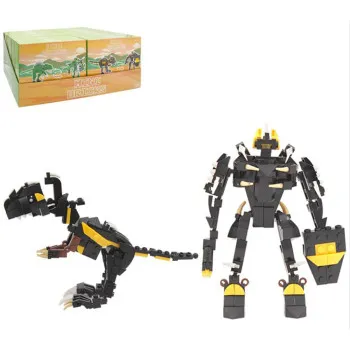 Kreativni set mini kockica DINOSAURUS crni