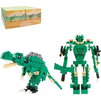 Kreativni set mini kockica DINOSAURUS zeleni