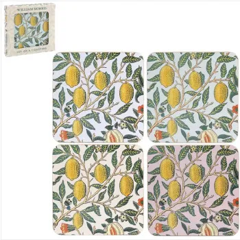 Set podmetača za čaše FRUITS 4pcs