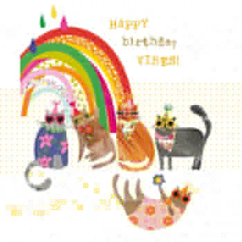 Rođendanska čestitka RAINBOW CATS 