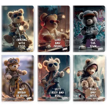 LIPA MILL sveska A4 kvadratići TEDDY BEAR 40l