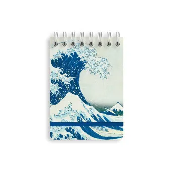 Notes sa spiralom KATSUSHIKA HOKUSAI The Great Wave 10x14cm