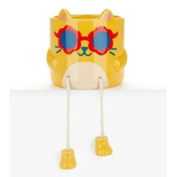 Saksija za cvece COOL MACA  - ŽUTA 13cm 