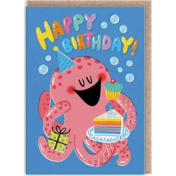 Čestitka OCTOPUS BIRTHDAY 