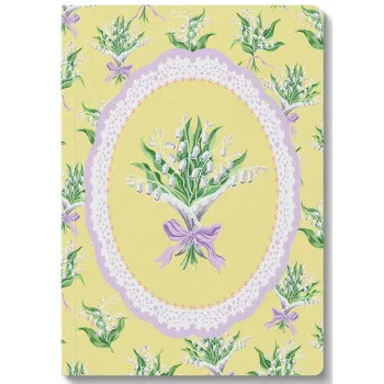 Notes A5 linije YELLOW LILY OF THE VALLEY