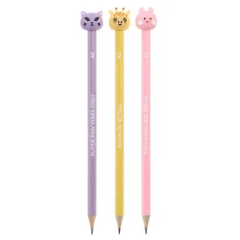 MIQUELRIUS set tri grafitne olovke WILD FRIENDS B2F