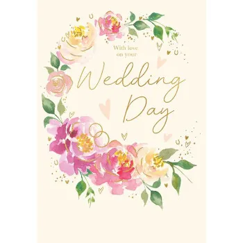 Čestitka za venčanje WEDDING DAY WREATH 