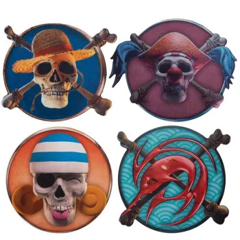 ONE PIECE set četiri podmetača CHARACTERS 