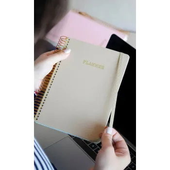Victoria's Journals A5 rokovnik sa spiralom LINEN 
