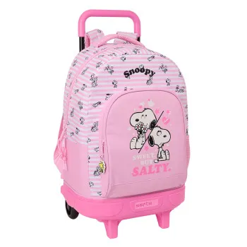 Ranac sa kolicima SNOOPY roze