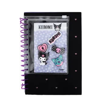 KUROMI notes sa spiralom A5 kvadratići 100 listova 