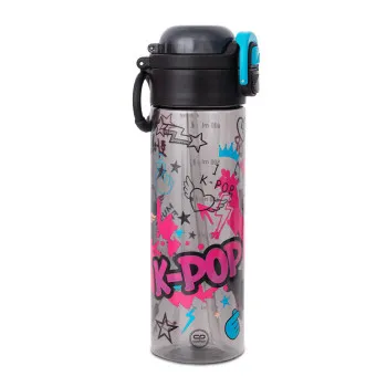 K- POP flašica za vodu 680ml crna 