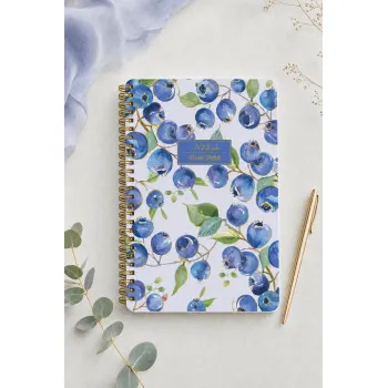 Notes A5 VICTORIA'S JOURNALS - BLUEBERRY GARDEN 80L