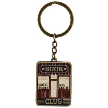 Metalni privezak za ključeve BOOK CLUB
