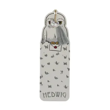 HARRY POTTER papirni bookmarker sa priveskom HEDWIG 