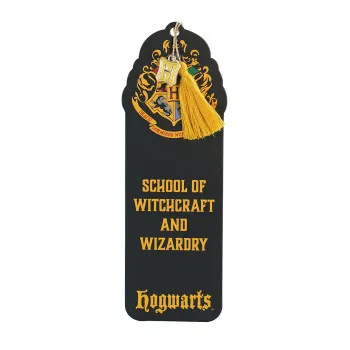 HARRY POTTER papirni bookmarker sa priveskom HOGWARTS 