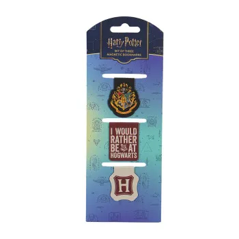 HARRY POTTER Set 3 magnetna bookmarkera HOGWARTS 