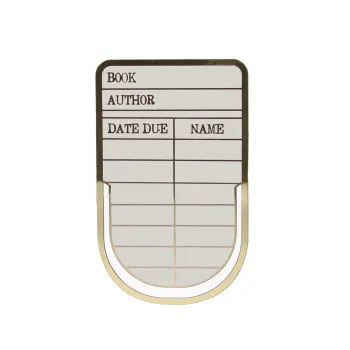 Metalni bookmarker LIBRARY CARD 