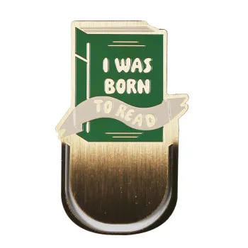 Metalni bookmarker BORN TO READ 