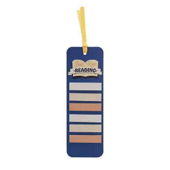 Papirni bookmarker sa papirićima za obeležavanje stranica JUST KEEP READING