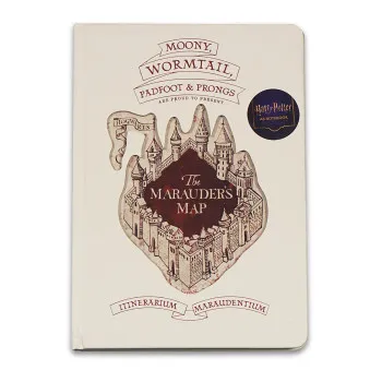 HARRY POTTER notes A5 MARAUDERS MAP 