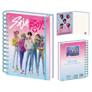 KPOP DEMON HUNTERS notes sa spiralom A5 SAJA BOYS