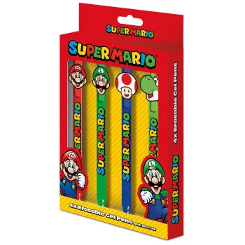 Set 4 piši-briši olovke SUPER MARIO 