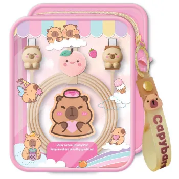 Set opreme za telefon, brzi punjač, kabl i torbica KAPIBARA
