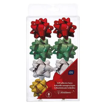 Ukrasne mašne GLITTER BOWS 8kom 3,8cm