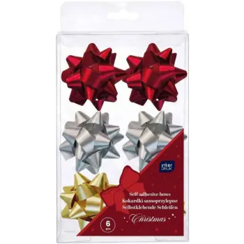 Ukrasne mašne METAL BOWS 6kom 5,8cm