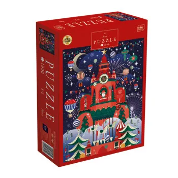 Puzzle 1000 NOVA GODINA Kula Deda Mraza