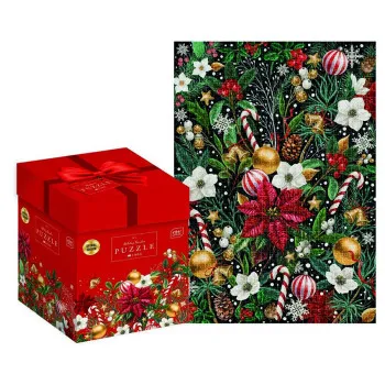 Puzzle 1000 NOVA GODINA Božićno cveće