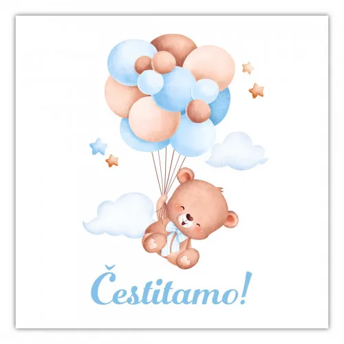 E-Gift kartica ČESTITAMO Beba dečak 2000