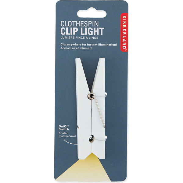 Lampica za čitanje CLOTHESPIN Bela 