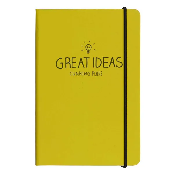 A6 GREAT IDEAS NOTBOK YELLOW 