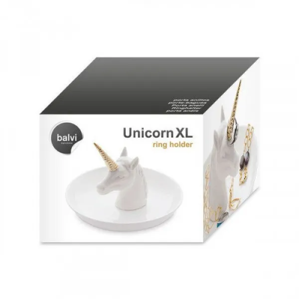 Stalak za Nakit RING HOLDER UNICORN XL WHITE CERAMIC 