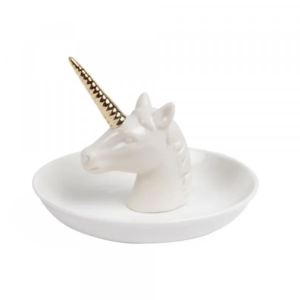 Stalak za Nakit RING HOLDER UNICORN XL WHITE CERAMIC 