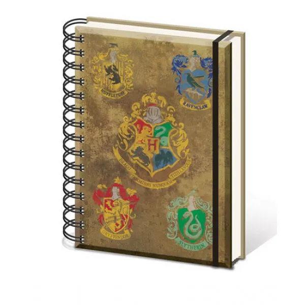 HARRY POTTER HOUSE CRESTS A5 Wiro Notebook 