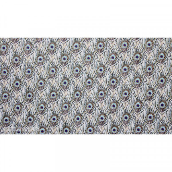 Ukrasni Papir PEACKOCK FEATHERS BLUE 