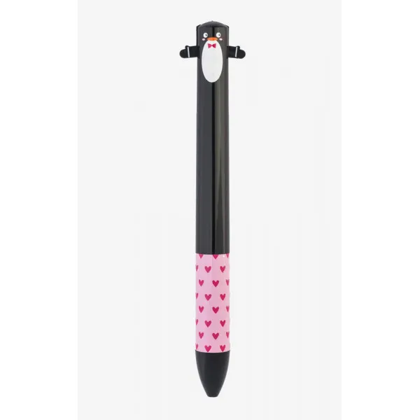 Hemijska olovka CLICK&CLACK crna i pink 