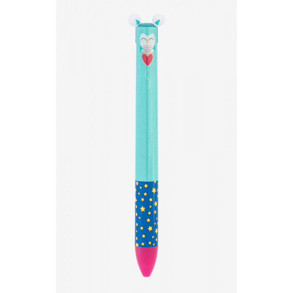 Hemijska olovka CLICK&CLACK plava i pink 