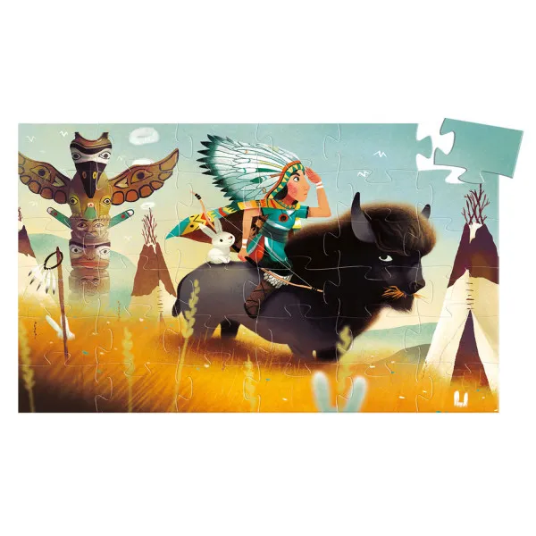 SILHOUETTE PUZZLE Tatanka Young Indian 