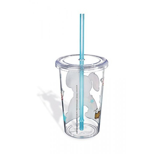 Providna čaša sa poklopcem i slamkom THEODOR AND FRIENDS 