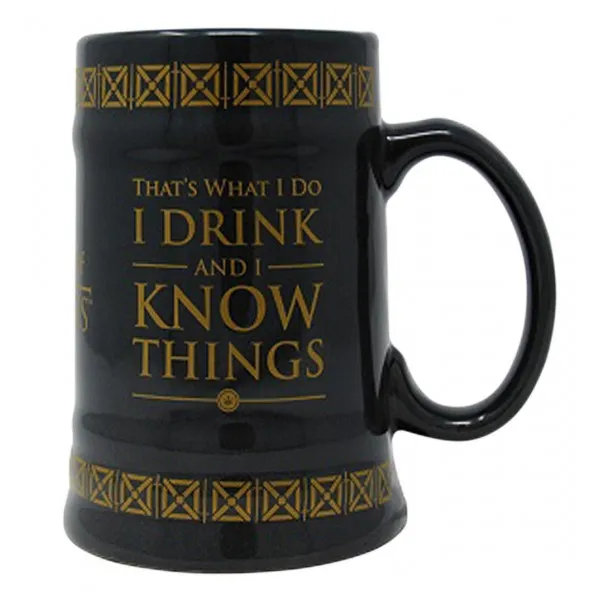 Keramička krigla GAME OF THRONES I DRINK AND KNOW THINGS 
