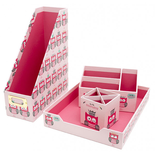 Set kutija za radni sto TWOOLY FABULOUS OWL 